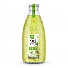 Basil seed kiwi 250ml glass bottle