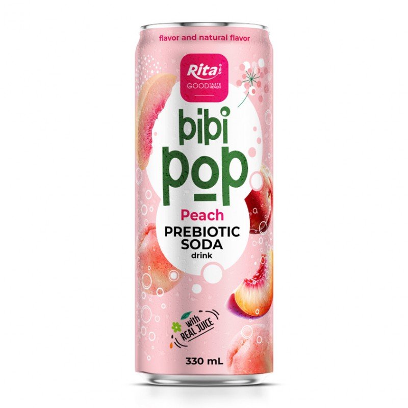 Bibi Pop Prebiotic Soda drink 330ml sleek can 07