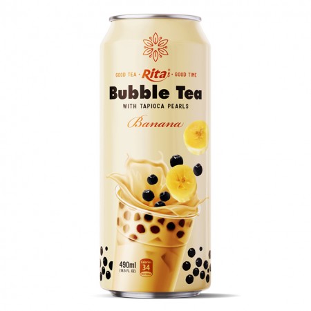 Bubble Tea 490ml can Banana