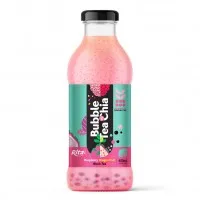 OEM Bubble Tea With Chia Seed Raspberry And Dragon Fruit Flavor
