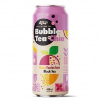 Bubble Tea With Chia Seed Mango And Passion Fruit Flavor 490ml Can