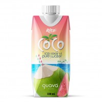 Coconut Water Pink Guava Juice 330ml Paper Box