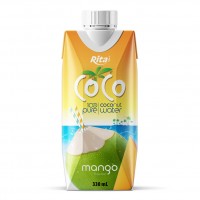 OEM Coconut Water Mango Juice 330ml Paper Box