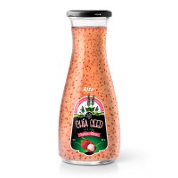 Chia Seed With Lychee Flavor 1L Glass Bottle  