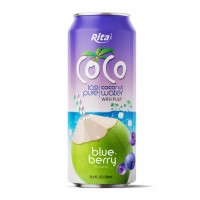 500ml Can Coco With Pulp Blueberry Flavor