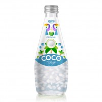  290ml Glass Bottle Coconut Water With Pulp And Original Flavor 