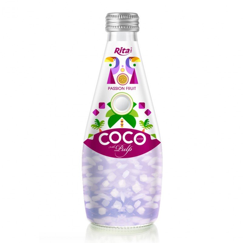 Coco Pulp 290ml glass bottle passion fruit