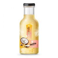 Coconut Milk With Vanilla Flavor 470ml Glass Bottle