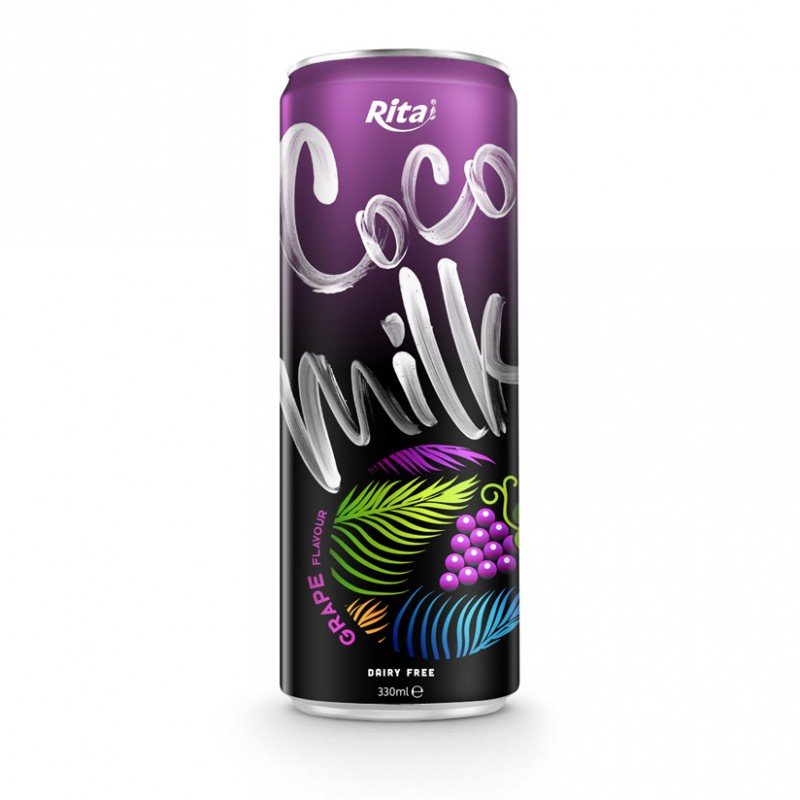 Coconut milk 330ml can grape