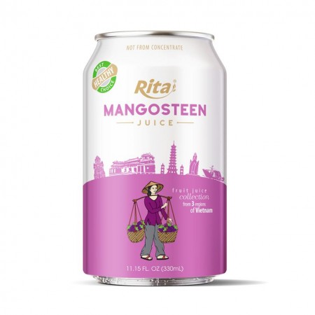 Good Quality 330ml Canned Healthy Fruit Juice Pure Mangosteen Juice