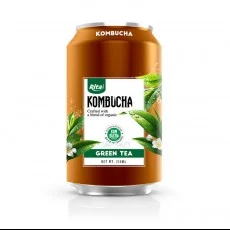 Green kombucha 330ml can 1