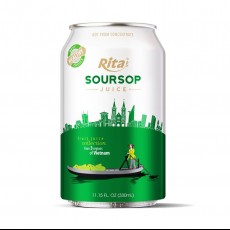 High Quality 330ml Canned Fresh and Pure Soursop Juice
