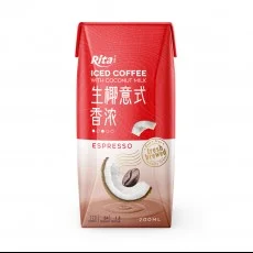 Iced coafe coconut milk espresso 1