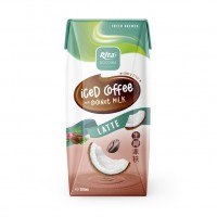 200ml Paper Box  Iced Coffee With Coconut Milk Latte Flavor 