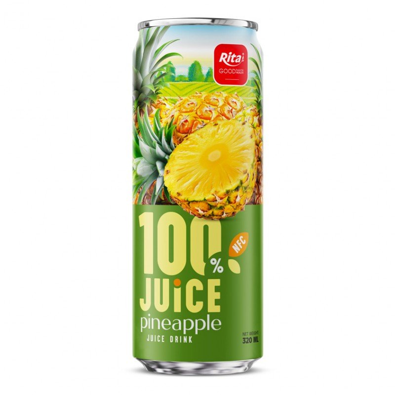JUICE pineapple juice drink 320ml sleek can