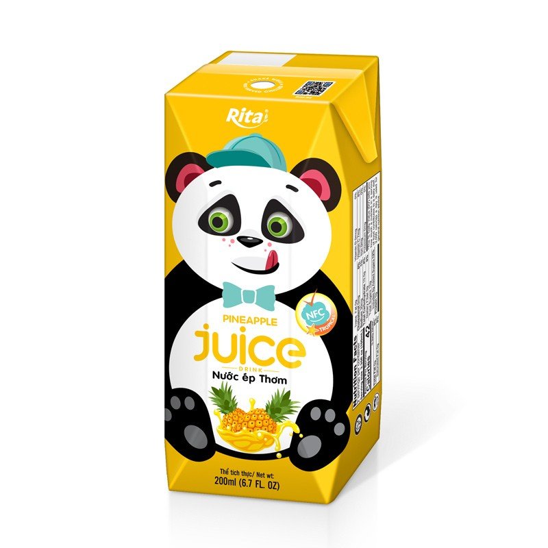 Kids Pineapple 200ml paper box