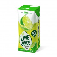 Supplier Lime Water 200ml Paper Box Rita Brand
