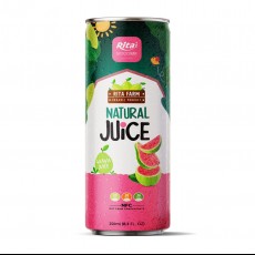 Natural Juice Guava 250ml Can 1