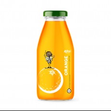 Orange 250ml Glass Bottle