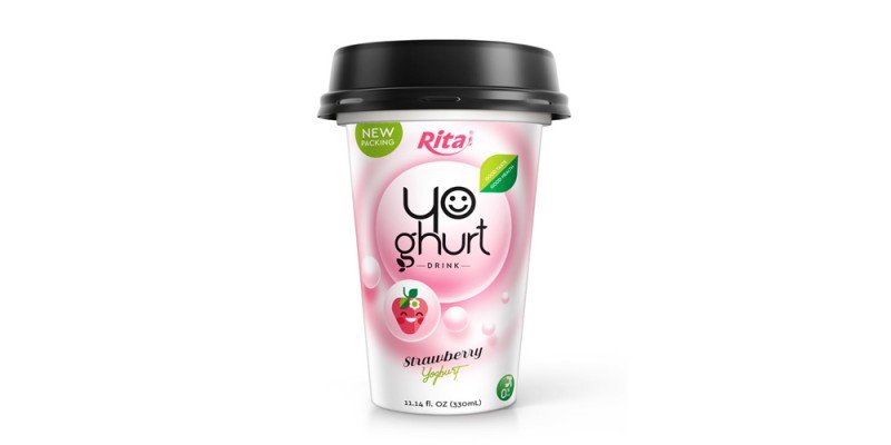PP CUP 330ml Yoghurt strawberry