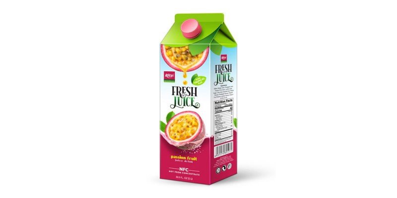 Paper Box 1L passion fruit juice