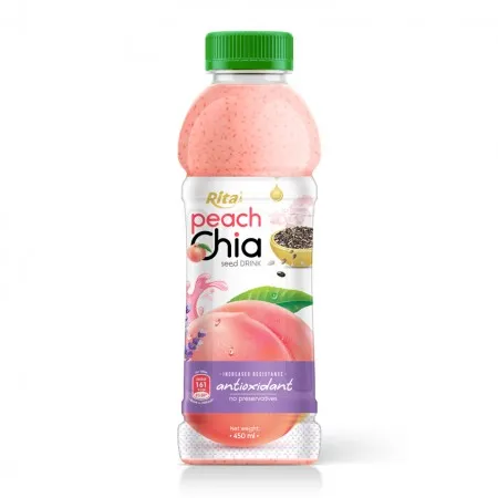 Chia Seed With Peach Flavor 450ml Pet Bottle - Beverage Manufacturer