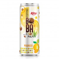 320ml Aluminum Can Delicious Mango Flavored Bubble Tea