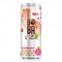 320ml Aluminum Can Delicious Raspberry Flavored Bubble Tea