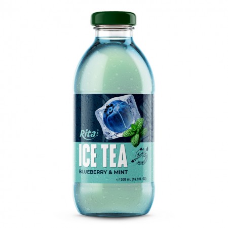 Rita Blueberry  Mint Ice Tea 500ml Glass Bottle