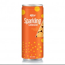 Sparkling Carbonated 250ml can orange