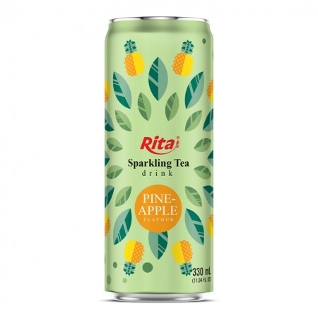 Sparkling Tea drink pineapple flavour 330ml sleek can near me