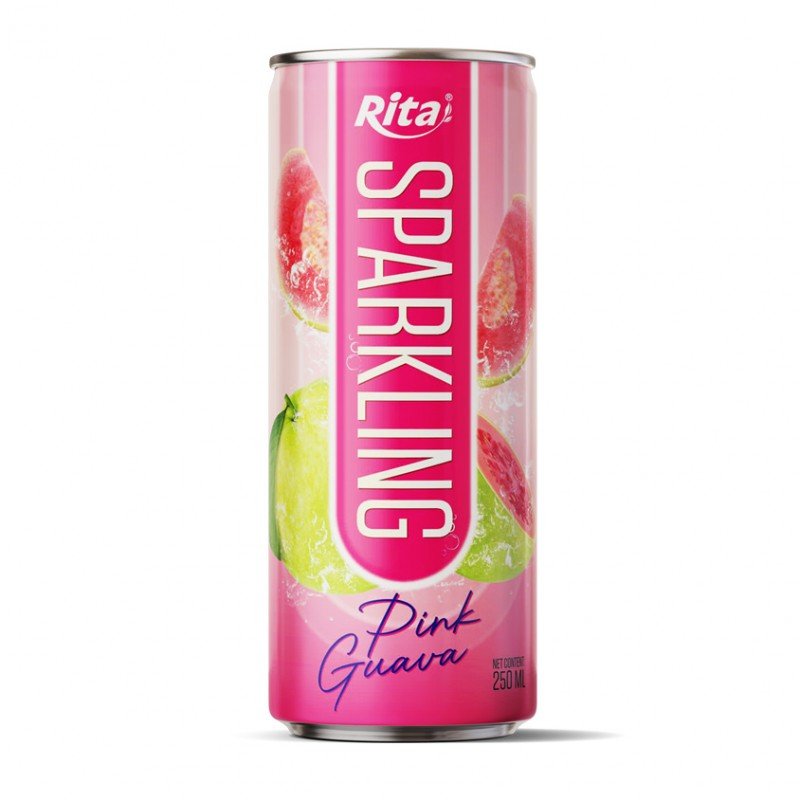 Sparkling drink fruit pink guava 250ml cans