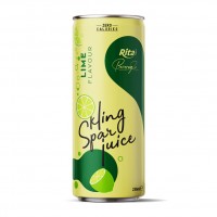 Lime Flavor Sparkling Water 250ml Alu Can