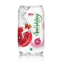 OEM Product - Sparkling Water Pomegranate Flavor 350ml Alu Can Rita Brand 