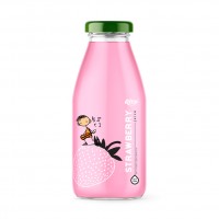 Strawberry Juice Drink 250ml Glass Bottle 