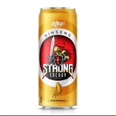 Strong energy drink 330ml can