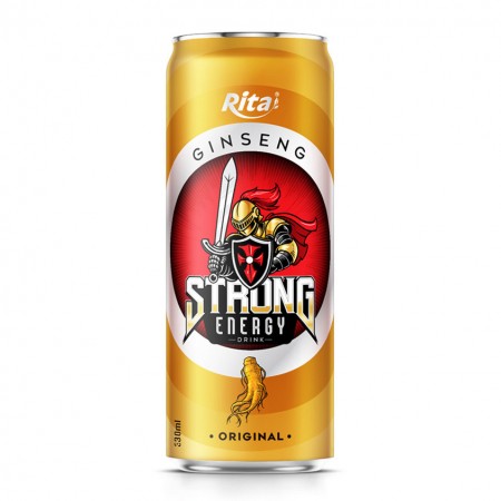 Strong energy drink 330ml can