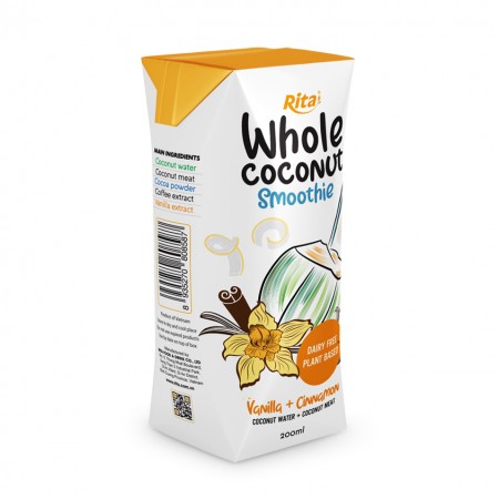 Vanilla Coconut Smoothie 200ml Paper Box 1