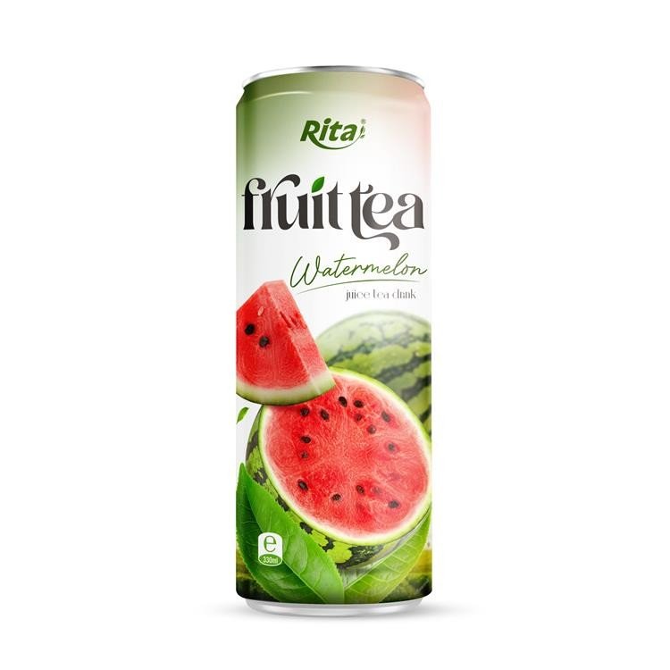 Watermelon juice tea drink - 330ml Sleek alu can - 290224 - V7 copy 