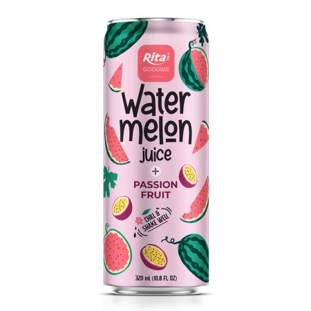 Watermelon with Fruit 320ml sleek can 06