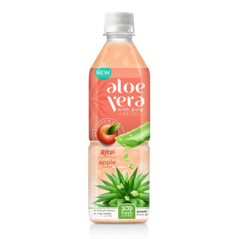 aloe pulp 500ml Pet squares 01