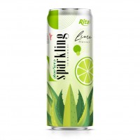  Rita Brand Sparkling Aloe Vera With Lime Flavor 320ml Can  