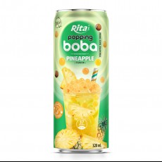 best popping boba with pineapple flavor canned drink