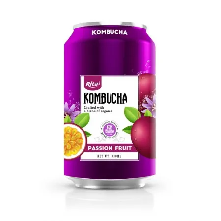 passion kombucha 330ml can