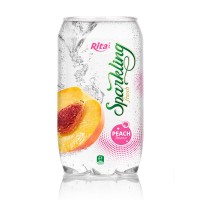 OEM Product - Sparkling Water Peach Flavor 350ml Alu Can Rita Brand