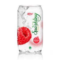OEM Product - Sparkling Water Raspberry Flavor 350ml Alu Can Rita Brand